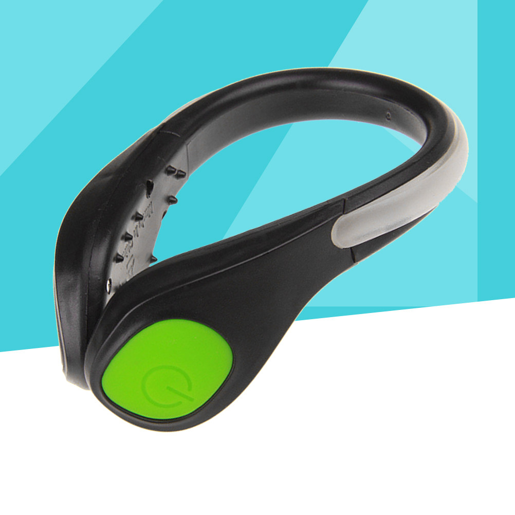 Running Visibility Gear - 1 Stück LED-Schuhclip, grünes Licht, für