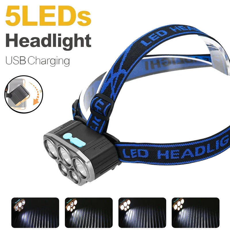 Wiederaufladbare 5-LED-Stirnla – Running Headlamp Bewertung und Preis